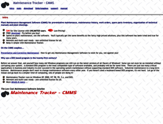 mtrackcmms.com screenshot