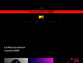 mtvmusica.es screenshot
