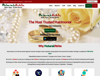mubarakrishte.com screenshot
