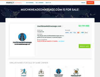 muchkneadedmassage.com screenshot