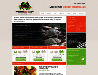 mudcrabsdirect.com.au screenshot