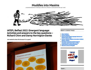 muddlesintomaxims.com screenshot