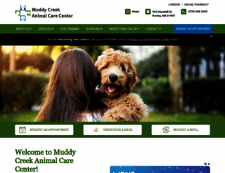 muddycreekanimalcare.com screenshot