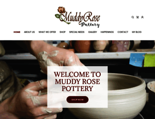 muddyrosepottery.com screenshot
