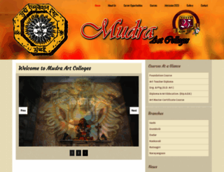 mudraartcolleges.com screenshot