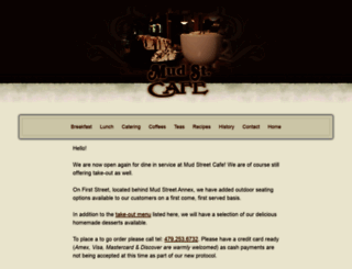 mudstreetcafe.com screenshot