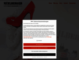 muehlberger-shoes.at screenshot