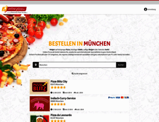 muenchen.online-pizza.de screenshot