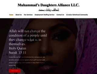 muhammadsdaughtersalliance.org screenshot