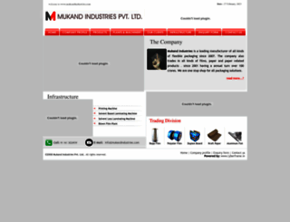 mukandindustries.com screenshot