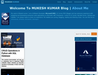 mukeshkumar.net screenshot