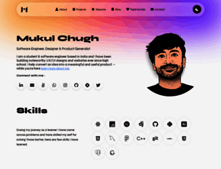 mukulchugh.com screenshot