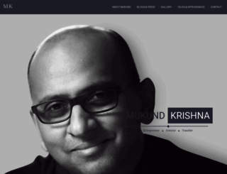 mukundkrishna.com screenshot