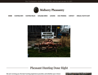 mulberrypheasantry.com screenshot