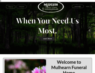 mulhearnfuneralhome.com screenshot