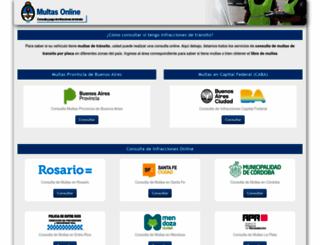 multasonline.com.ar screenshot