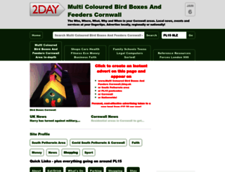 multicolouredbirdboxesandfeeders.2day.uk screenshot