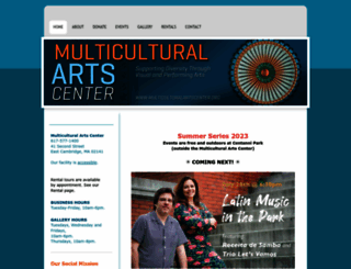 multiculturalartscenter.org screenshot