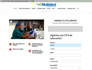 multidentcolombia.com screenshot
