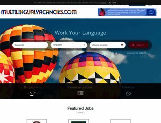 multilingualvacancies.com screenshot