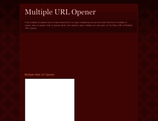 multiple-urls-opener.blogspot.com screenshot