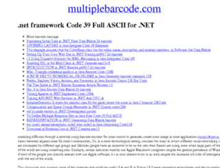 multiplebarcode.com screenshot