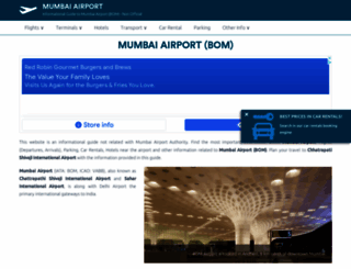 mumbaiairport.com screenshot