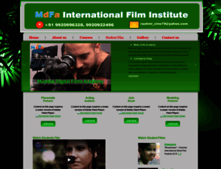 mumbaidigitalfilmsacademy.com screenshot