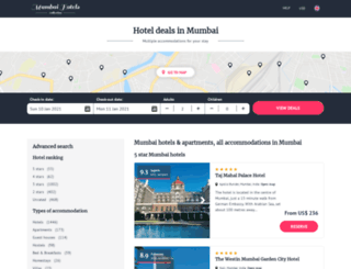 mumbaitophotels.com screenshot
