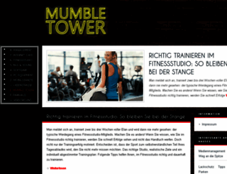 mumble-tower.de screenshot