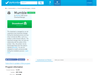 mumble.joydownload.com screenshot