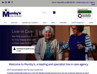 mumbys.com screenshot