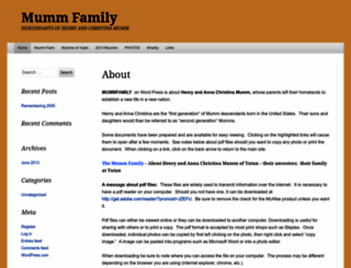 mummfamily.wordpress.com screenshot