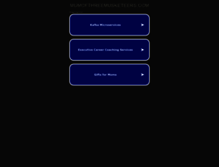mumofthreemusketeers.com screenshot