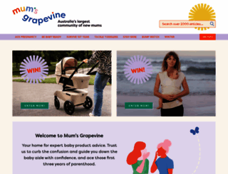 mumsgrapevine.com.au screenshot