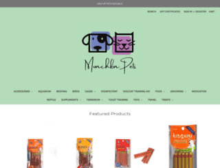 munchkinpets.com screenshot