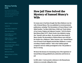muncyfamily.info screenshot