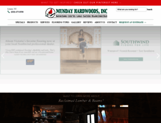 mundayhardwoods.com screenshot