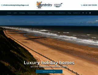 mundesleyholidayvillage.co.uk screenshot