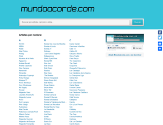 mundoacorde.com screenshot