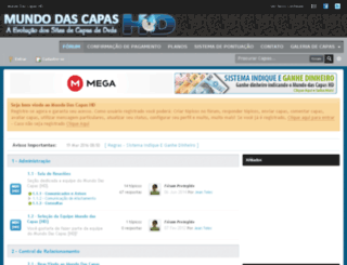mundodascapashd.com.br screenshot