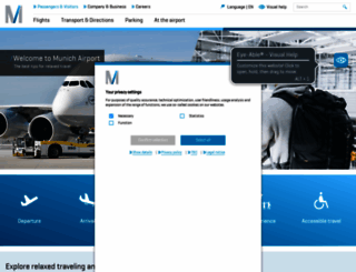 munich-airport.com screenshot