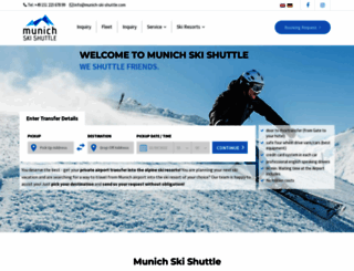 munich-ski-shuttle.com screenshot