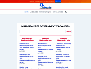 municipalities.nxtgovtjobs.com screenshot