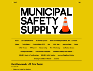 municipalsafetysupply.com screenshot