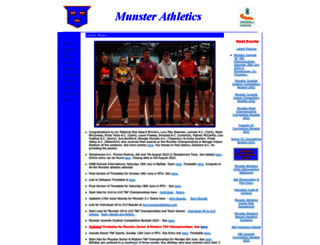 munsterathletics.com screenshot