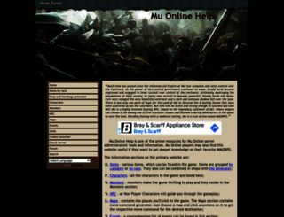 muonlinehelp.com screenshot