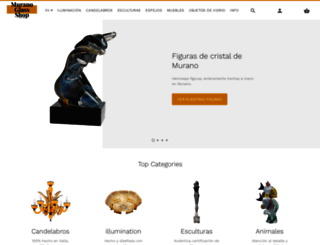 muranoglass-shop.es screenshot
