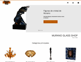 muranoglass-shop.es screenshot