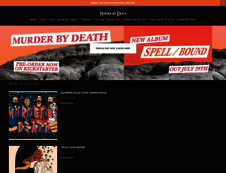 murderbydeath.com screenshot